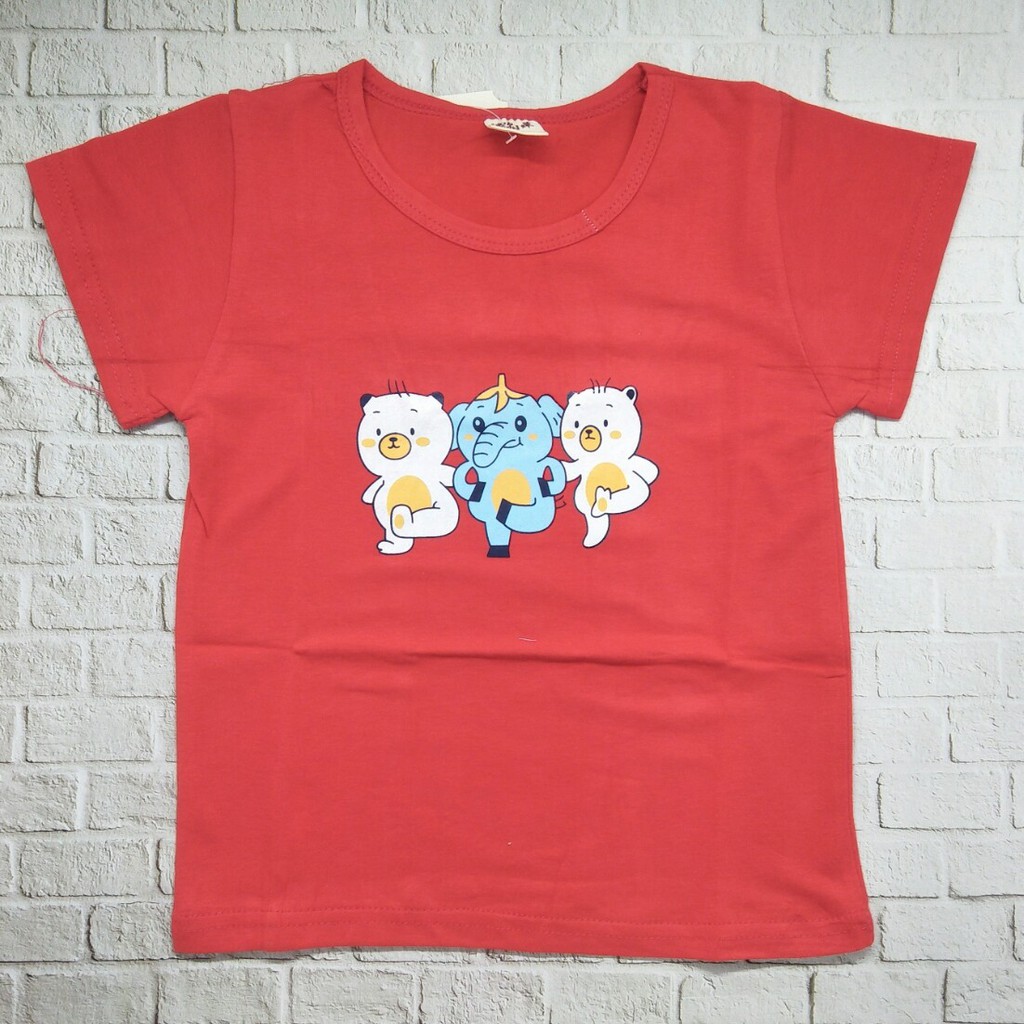 Kaos anak laki laki unisex murah 100% import usia 1-5 thn gambar - TSH ELEPHANT