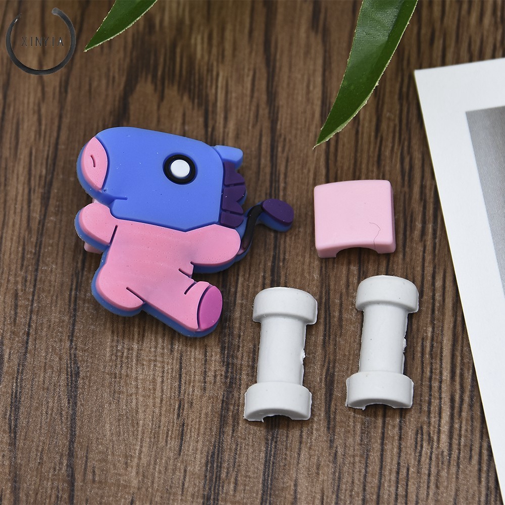 KPOP Bangtan Boys BT21 Cute Phone Charge Cable Conector Protector TATA COOKY VAN