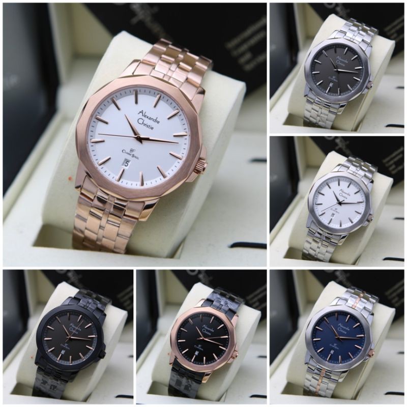 AC8647 Jam Tangan Pria Alexandre Christie AC 8647 Pria Original