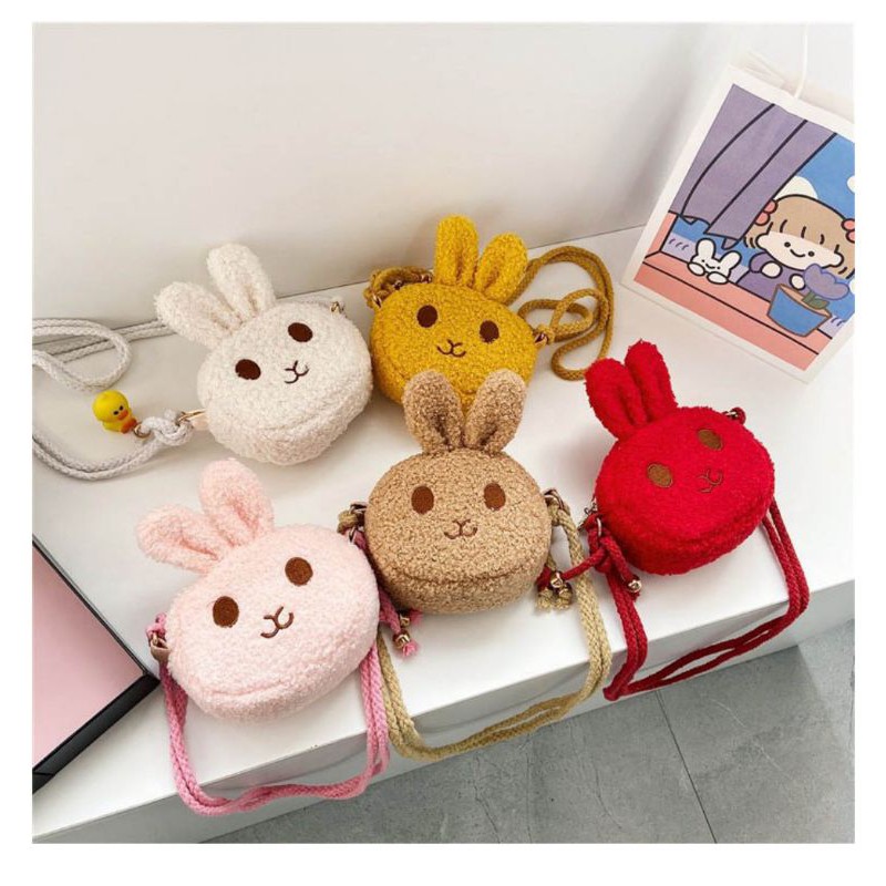tas slempang anak perempuan Balita Motif KelinciImpor M4C2 lebaran tanggung Kekinian korea tk PROMO 
