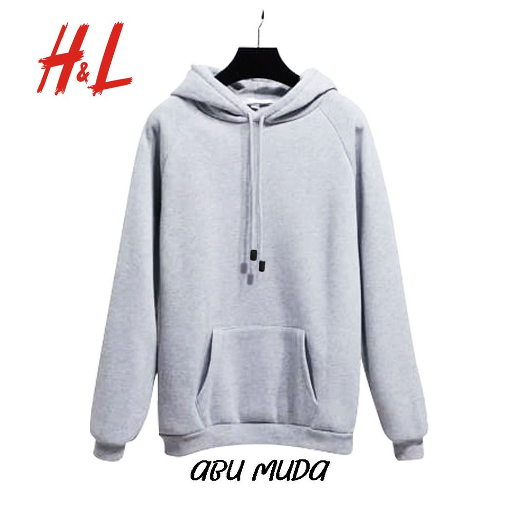 SWEATER HOODIE JEMPER POLOS DISTRO UNISEX matt COTTON fleece Premium TERMURAH TERLARIS-ABU MUDA
