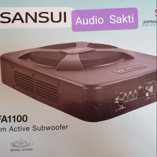Subwoofer kolong sansui SA-FA1100 Slim Aktive kolong aktif power audio mobil terlaris termurah