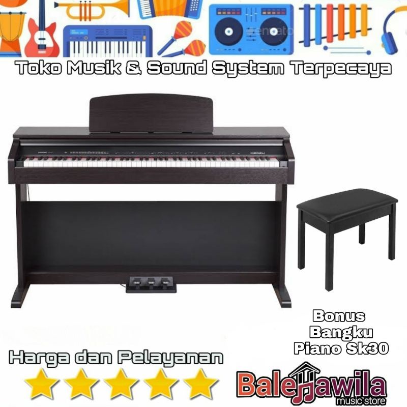 Digital Piano Medeli DP250RB DP 250RB 88key Smart Piano
