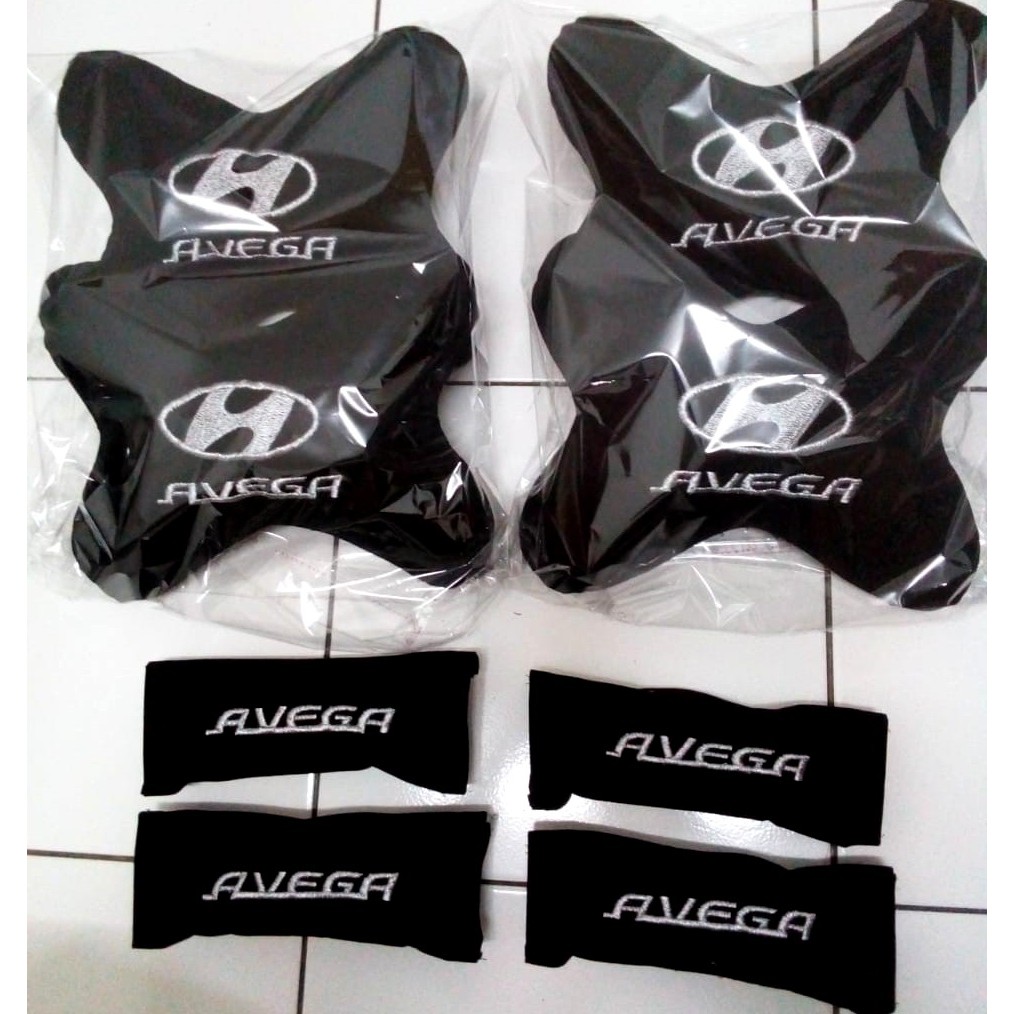 Promo aksesoris variasi headrest sandaran kepala custom Hyundai Avega bantal mobil bordir