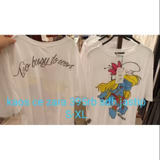 zara smurf t shirt