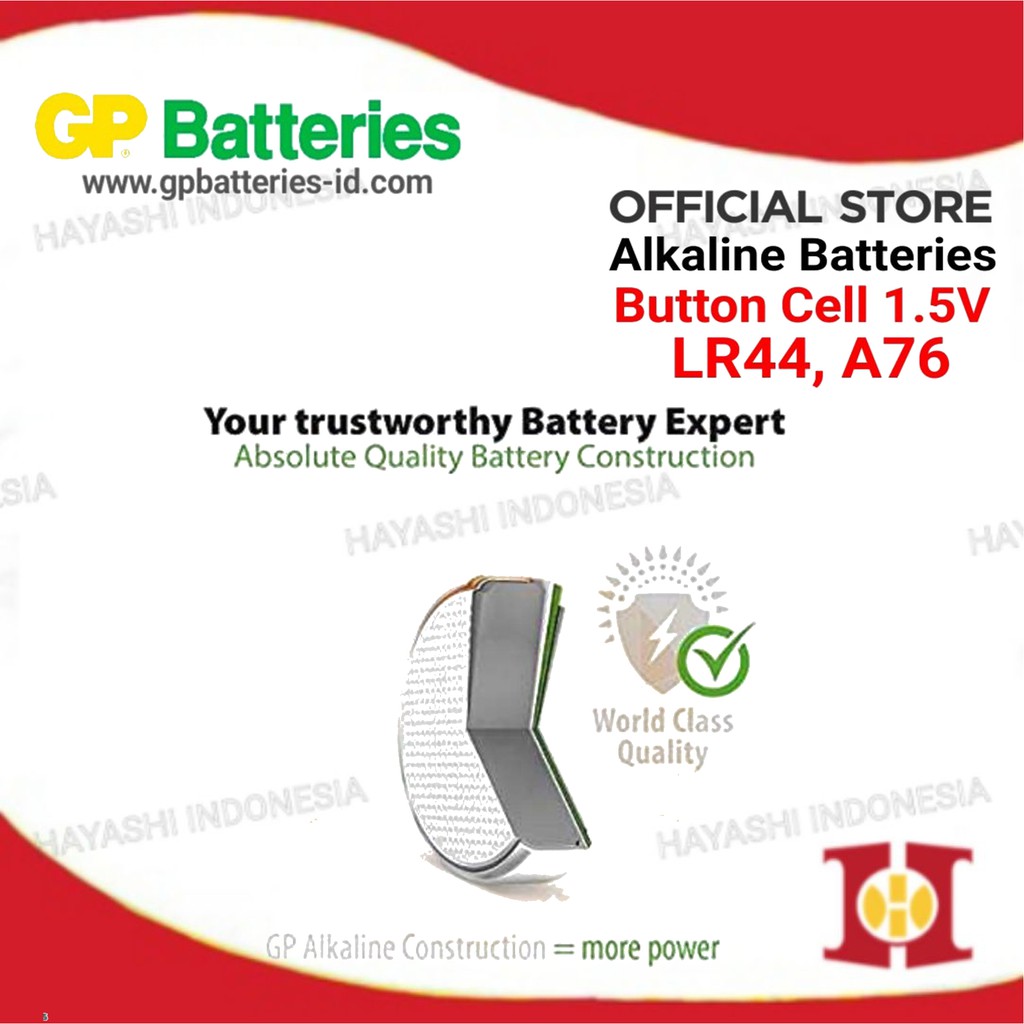 GP BATERAI ALKALIN A76-10pcs