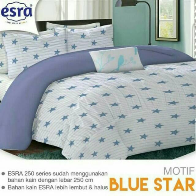 Sprei dan Bedcover Esra Bluestar