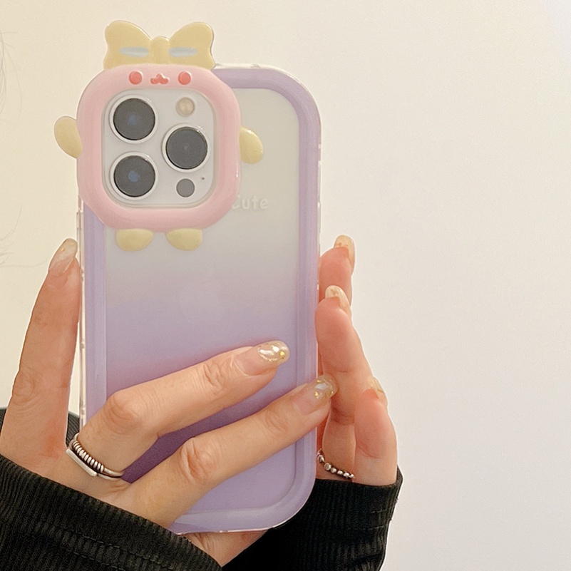 Soft Case Bumper Silikon Warna Macaron Gradasi Untuk iPhone 14 13 12 11 Pro Max X Xr Xs Max 7 8 6 6s Plus SE 2020