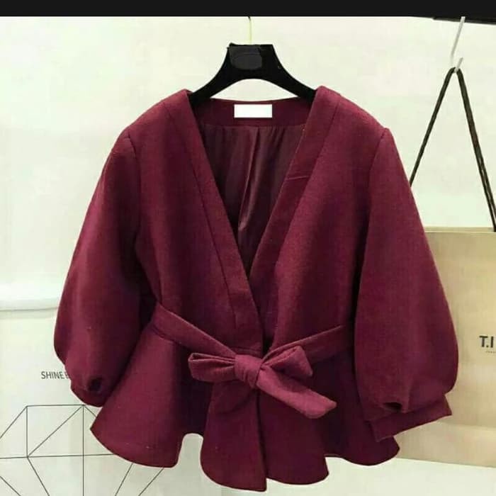blouse atasan  Blouse Kimono MiuMiu