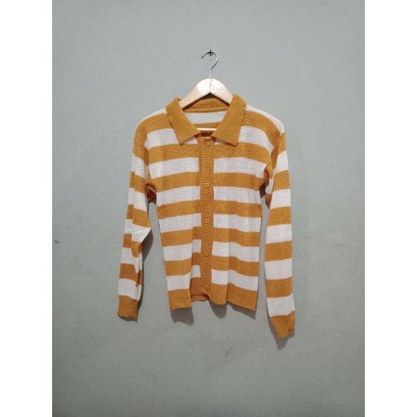 Cardigan crop sweater rajut cardigan wanita