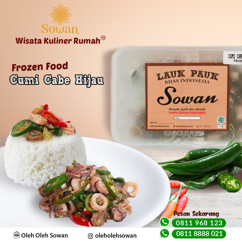 

Cumi Cabai Hijau Sowan