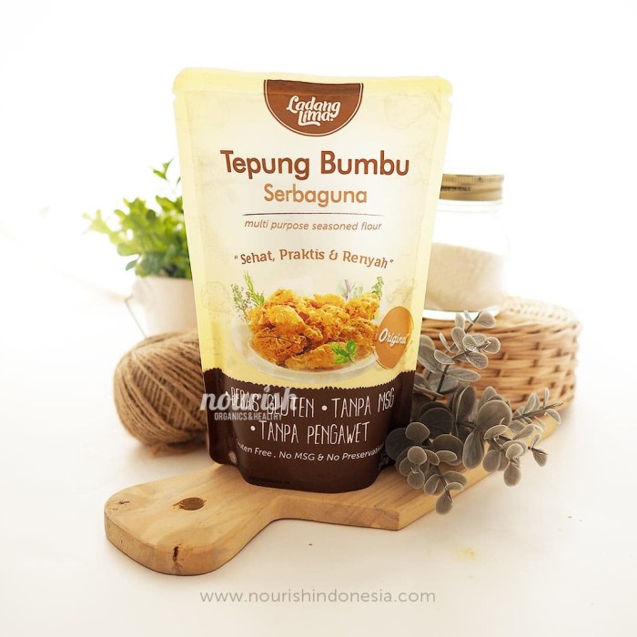 

Ds11 Ladang Lima, Tepung Bumbu Sehat Serbaguna 150Gr G6B040B1