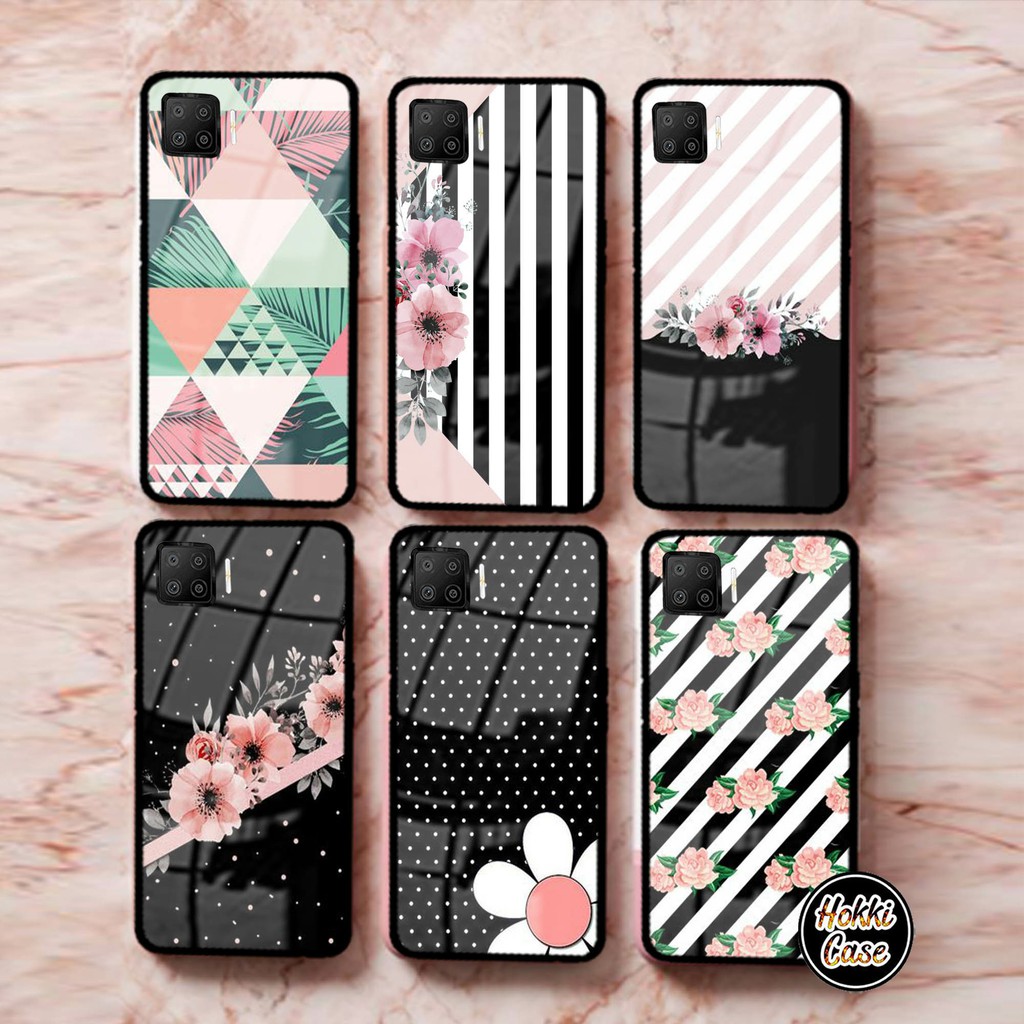 Softcase Glass Kaca RENO 4F - [H205] - Softcase kaca RENO 4F - Casing Kaca RENO 4F