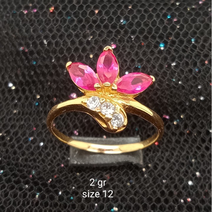 Cincin Emas 17K - 2 gr Kadar 750 - 1394