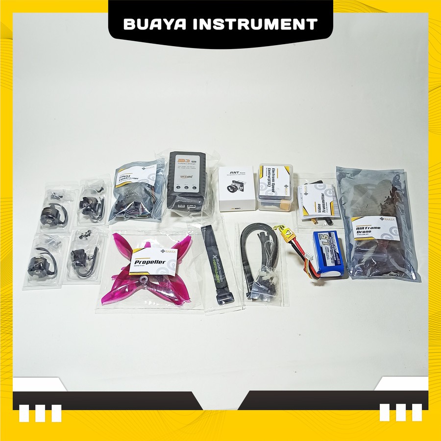 Drone Racing DIY Paket (APOLLO MEDIUM)+ Goggles FPV Balap Siap Rakit
