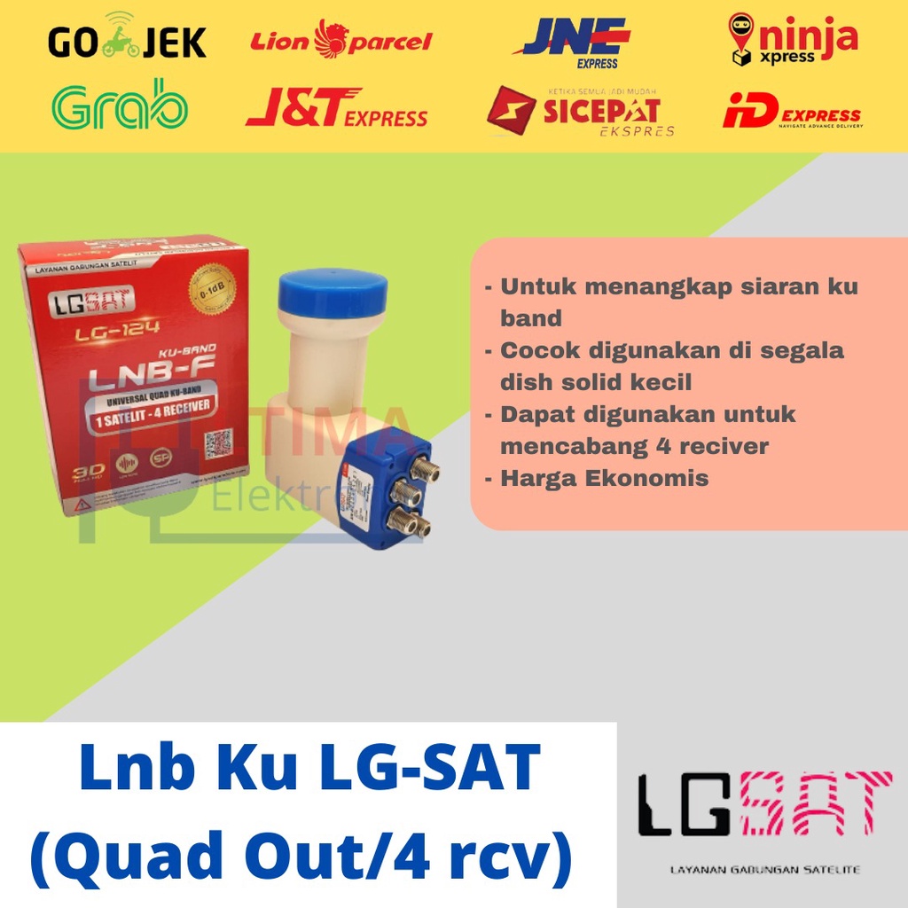 LNB KU LGSAT Quad Out 0,1 DB