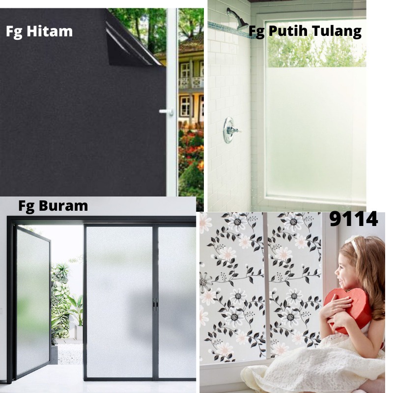 STIKER STICKER KACA LEBAR 90CM WALLPAPER WALPAPER FILM DEKORASI RUMAH PINTU JENDELA KAMAR MANDI SANBLAST SANBLAS SUNBLAST SUNBLAS KACA WALL PAPER WALLSTICKER WALLSTIKER WELPAPER KACA BAMBU BUNGA DAUN KOTAK PUTIH HITAM BURAM BUREM POLOS MINIMALIS 3D