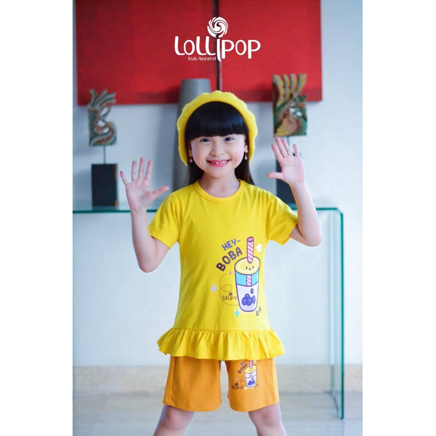 Setelan anak CUTE BOBA DAILY SERIES by LOLLIPOP