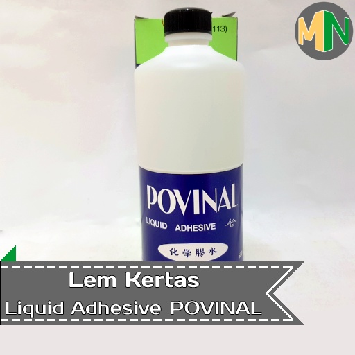 

Baru Lem Kertas Cair Liquid Adhesive Povinal 500Ml