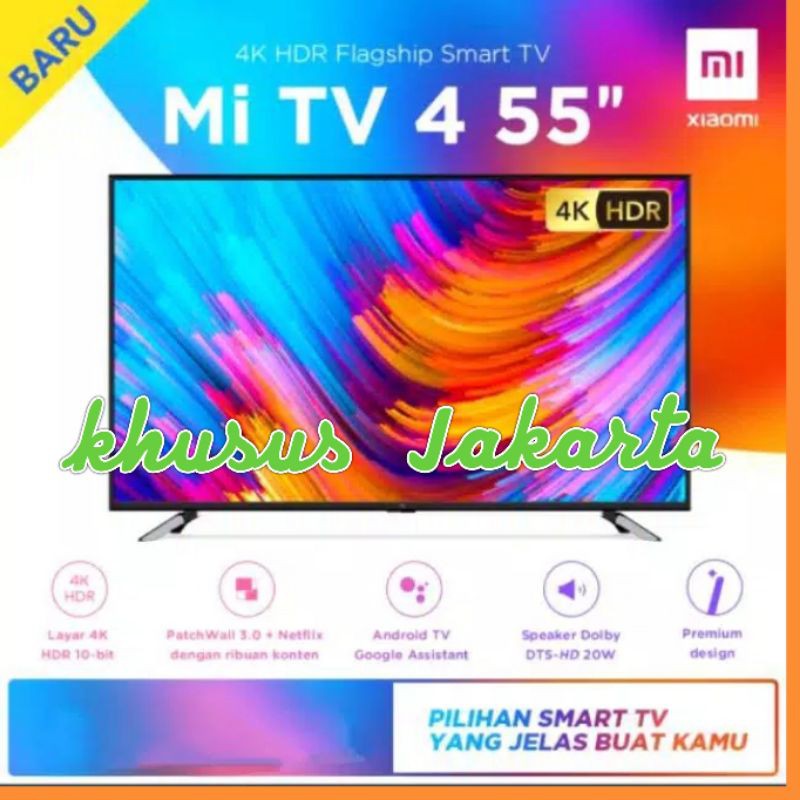 Jual Xiaomi Mi TV 55 Inch Smart Android 4K UHD Garansi Resmi Shopee Indonesia