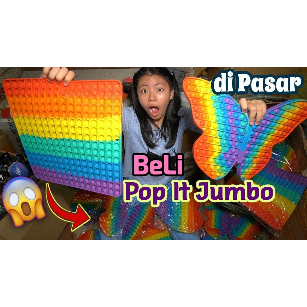 Mainan Pop It Fidget Push Jumbo L Xl Murah Kotak Love Among Us Persegi Shopee Indonesia