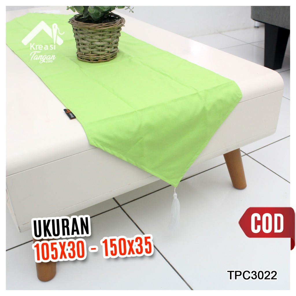 Taplak Meja Polos Table Runner POLOS Ukuran 105x30 &amp; 150x35 (TPC3022)