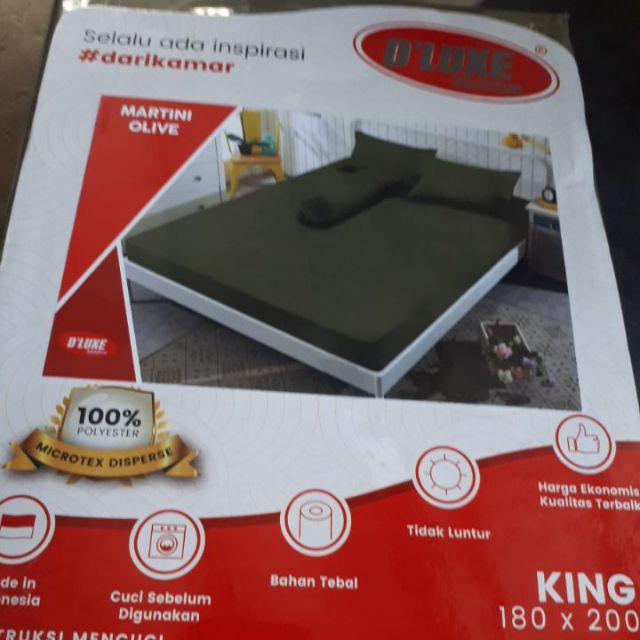 Sprei Kintakun Dluxe 180x200x20 Embossed Polos Motif Barrief Reef/deep Blue/khaki/pink Magenta