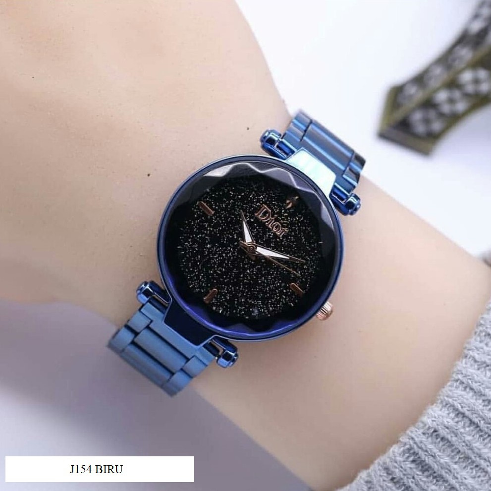FygaleryMedan J154 Jam Tangan Rantai Wanita Jam Cewek Analog Stainless Murah-4