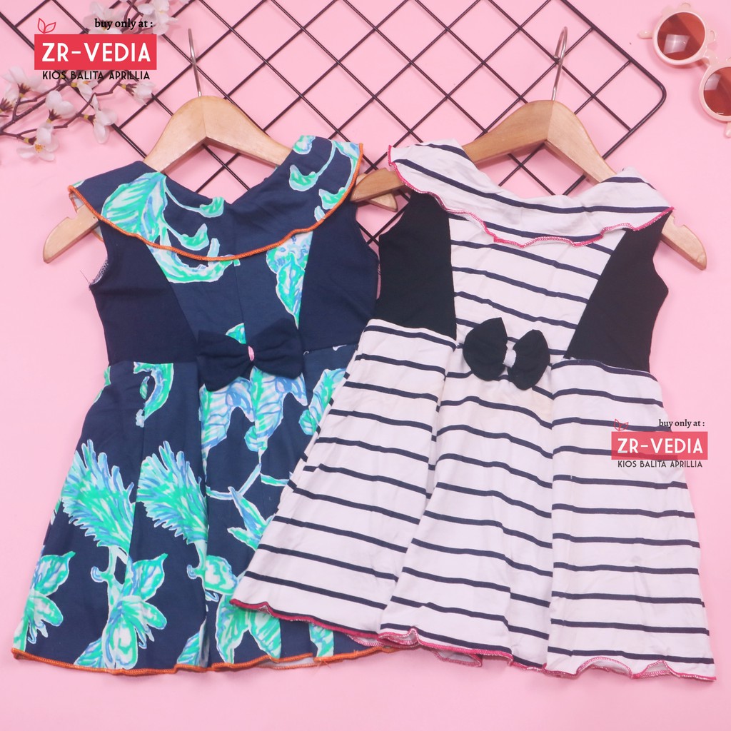 Dress Cantika uk Bayi 3-12 Bulan / Baju Anak Perempuan Harian Gaun Pesta Polos Dres Yukensi Murah