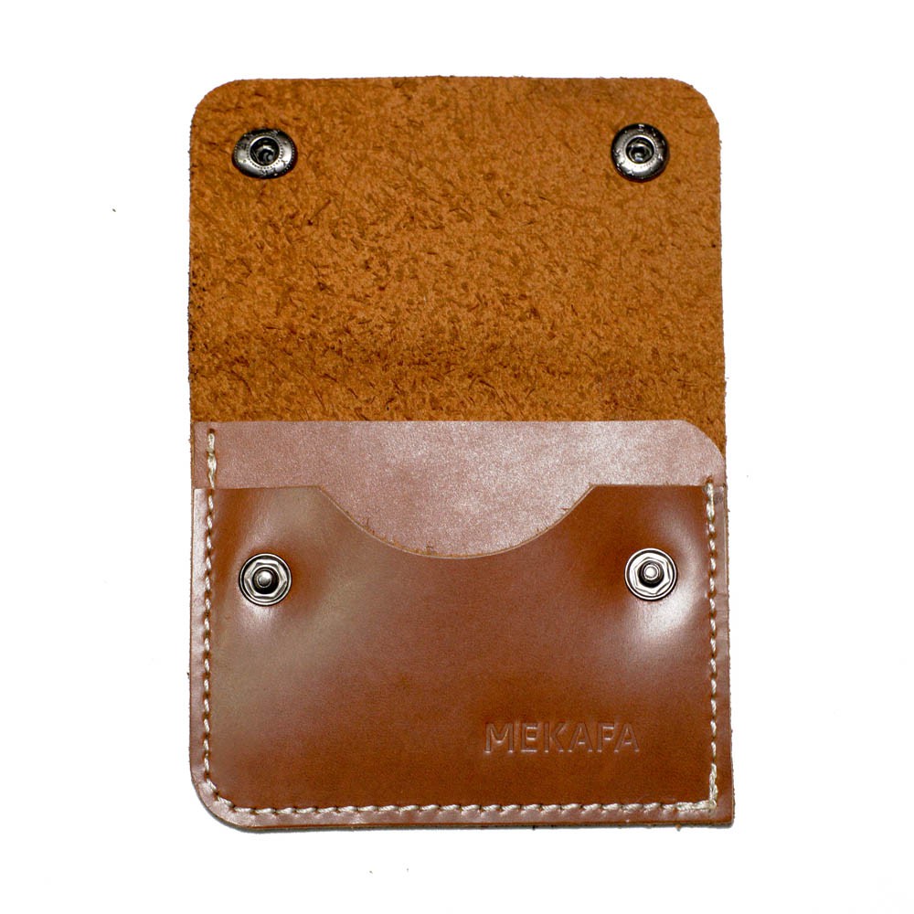 Mekafa - Gunic Card Holder Leather Brown/Tempat Kartu nama Kulit Asli 100%