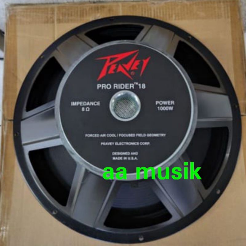 SPEAKER COMPONENT PEAVEY PRO RIDER 18 SUBWOOFER 18 INCH 1000 WATT