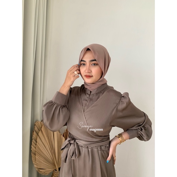 SERAYA DRESS KOLEKSI EID MUBARAK | DRESS LEBARAN | DRESS KONDANGAN | DRESS PREWEDING | SILK DRESS BEST SELLER