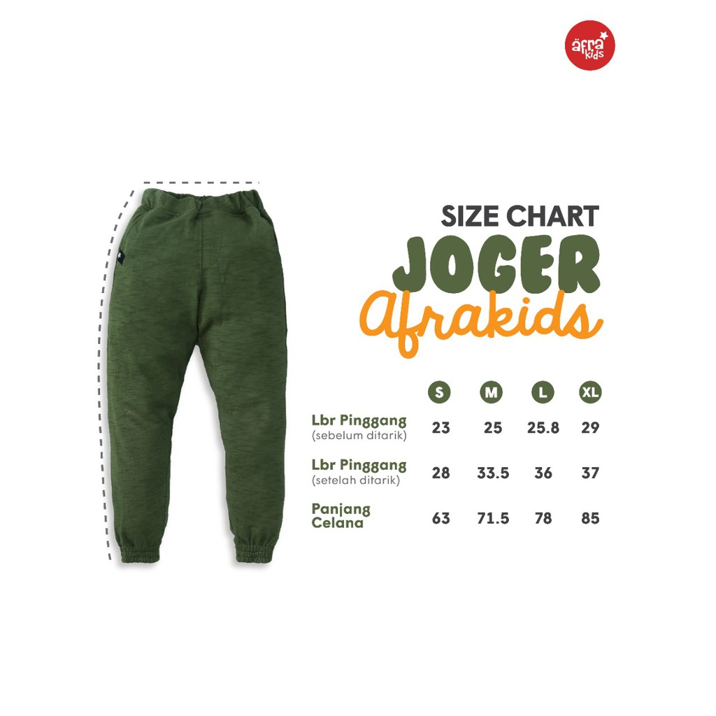 Jogger Pants  AFRAKIDS (4-12th) CA001  CA002  CA003 CA004 CA005 CA006