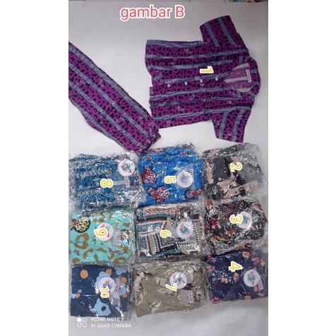 piyama bobo kids setelan tangan pendek celana panjang buat anak perempuan