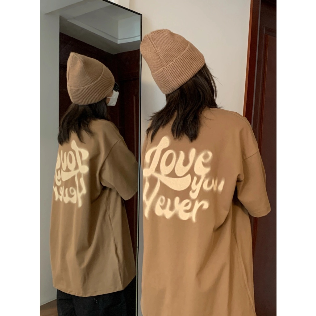 Kaos Wanita Sablon Brown Modis/Baju Oversize Wanita/T-shirt Import/Baju Kaos Wanita Lengan Pendek(realpict)