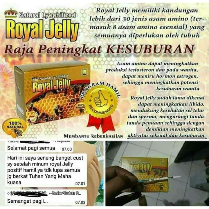 Natural Royal Jelly Nrj Suplement Untuk Ibu Hamil Nasa Bekasi Online Indonesia