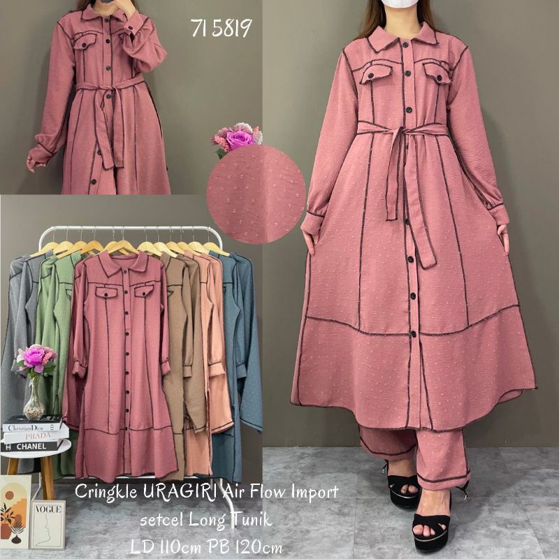 LIORA-SETCEL LONGTUNIK CRINKLE URAGIRI AIRFLOW