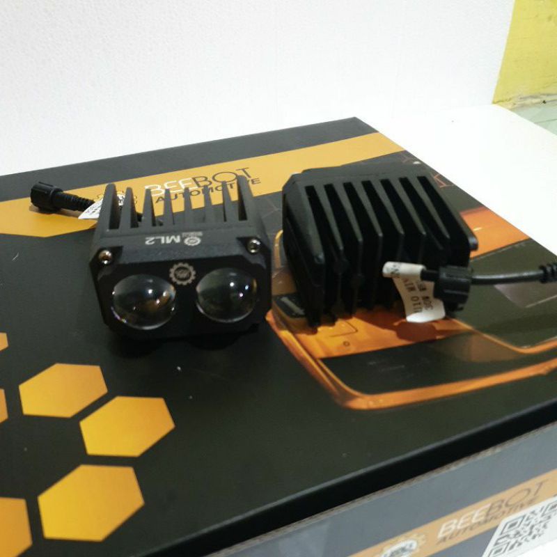 mini projie laser led beebot ml2 kuning putih