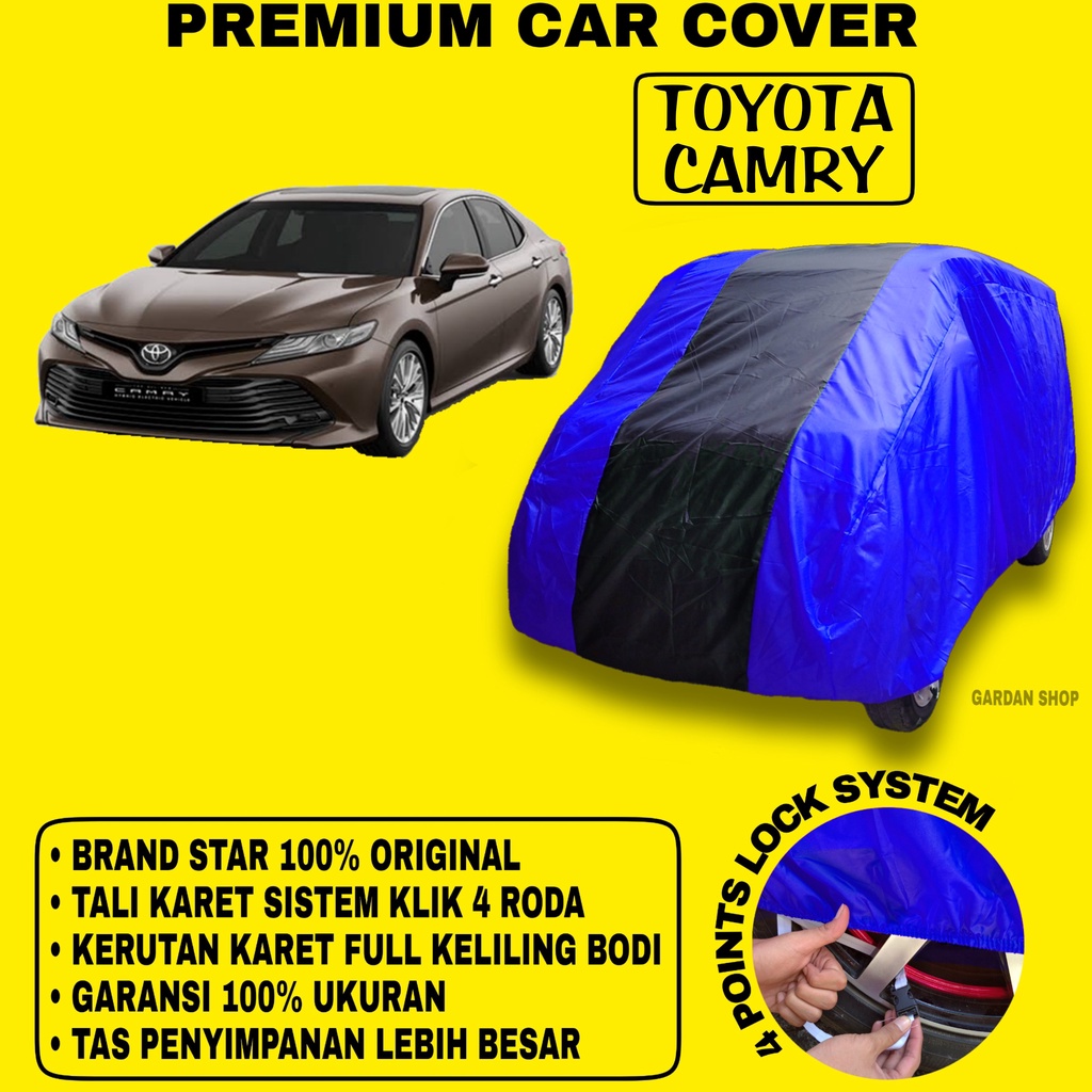 Body Cover TOYOTA CAMRY BIRU HITAM Penutup Bodi Mobil Toyota Camry Waterproof PREMIUM