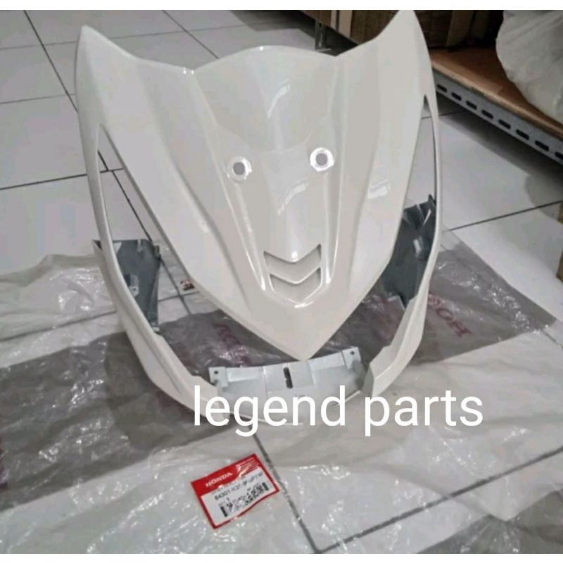 cover body tameng depan Honda beat fi 2012-2015 putih mutiara original