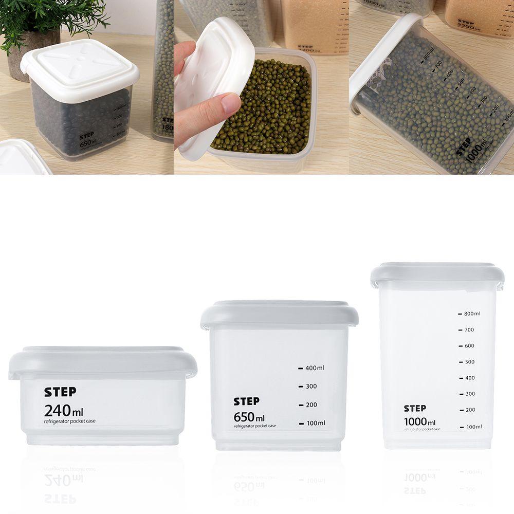 Solighter Sealed Can Kotak Penyimpanan Plastik Transparan Food Container