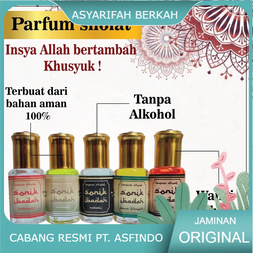 Parfum Sholat 6 ml - Minyak Wangi Non Alkohol 100% pewangi sholat parfum cocok buat sholat parfum so