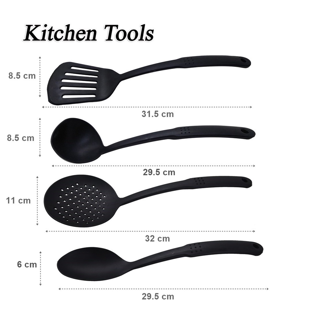 FM - Kitchen tools irus dan sutil nylon set 4 pcs