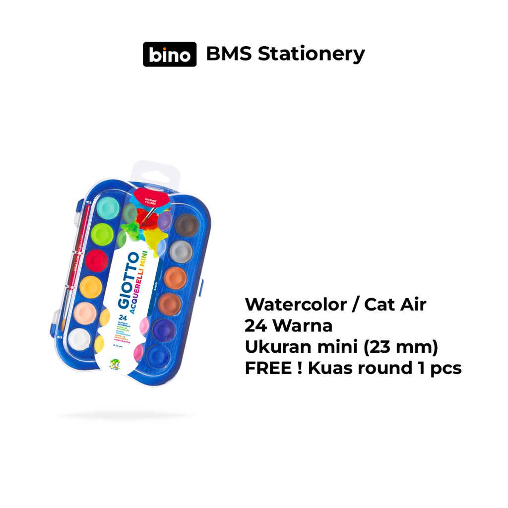 

[BMS Bekasi] Giotto Mini Watercolor 23 mm / Cat Air Mini 24 Warna #352600