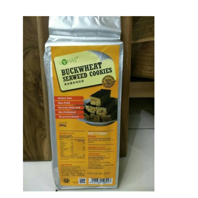 

Snack Buckwheat seaweed cookies 200 gr