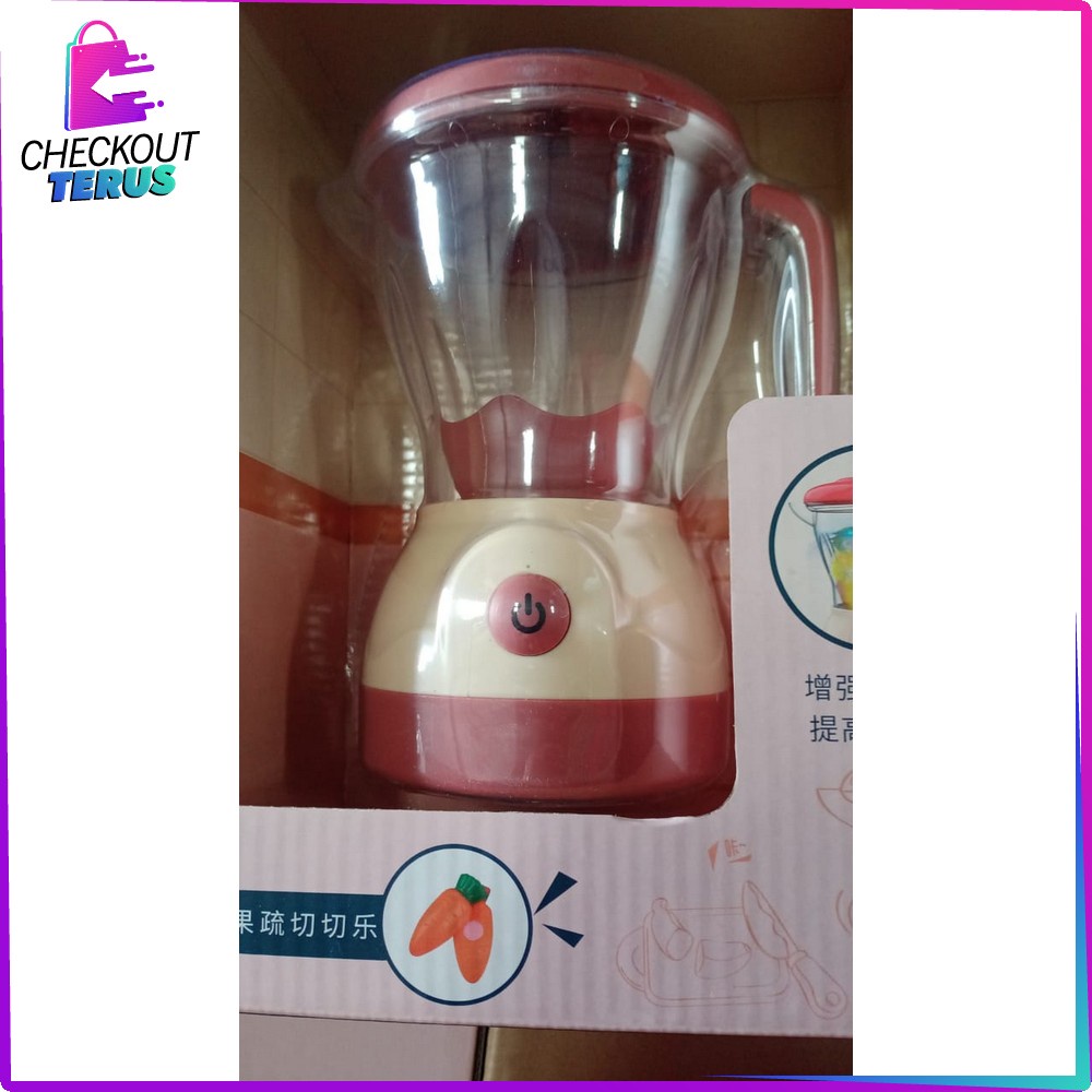 CT M146 Mainan Blender Anak Set Mainan Cooking Set Juicer Anak Blender DAPAT ISI AIR Set Pretend Play