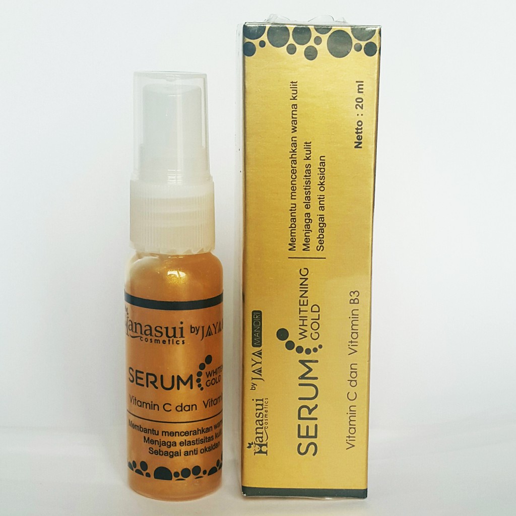 Serum Whitening GOLD | Pemutih Badan Wajah Tangan Kaki Ampuh Cepat Aman BPOM