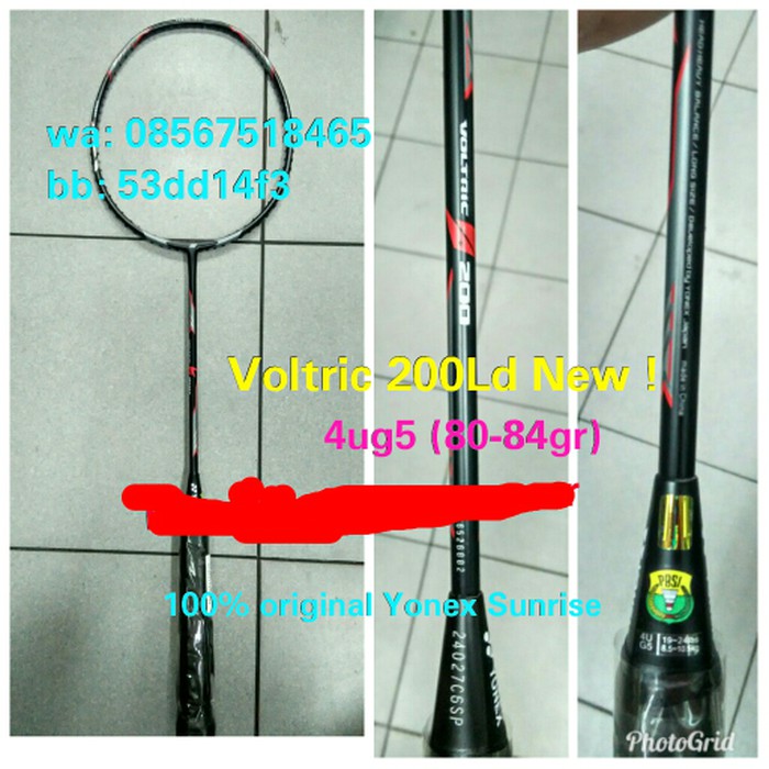 Raket Badminton Yonex Voltric Lindan 200 New  100%ori yonex sunrise