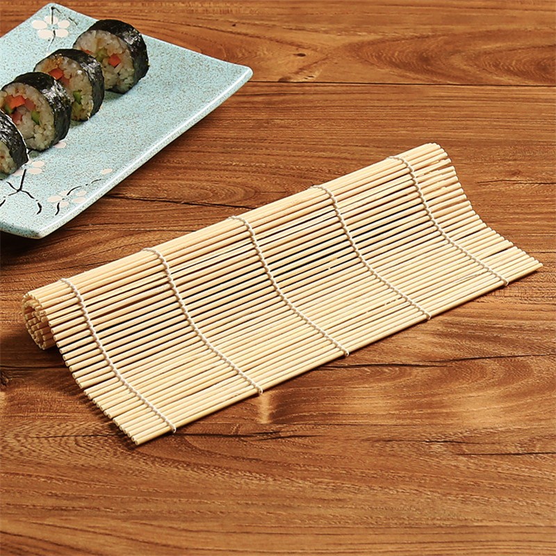 TIKAR BAMBU SUSHI / Makisu Alat Penggulung Nasi / Bamboo Mat Sushi Roller Mat / Rollermat/ Bamboomat