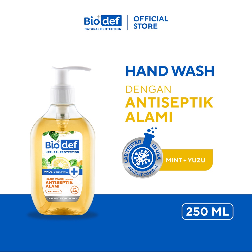 BIODEF NATURAL PROTECTION HAND WASH BOTOL 250 ML